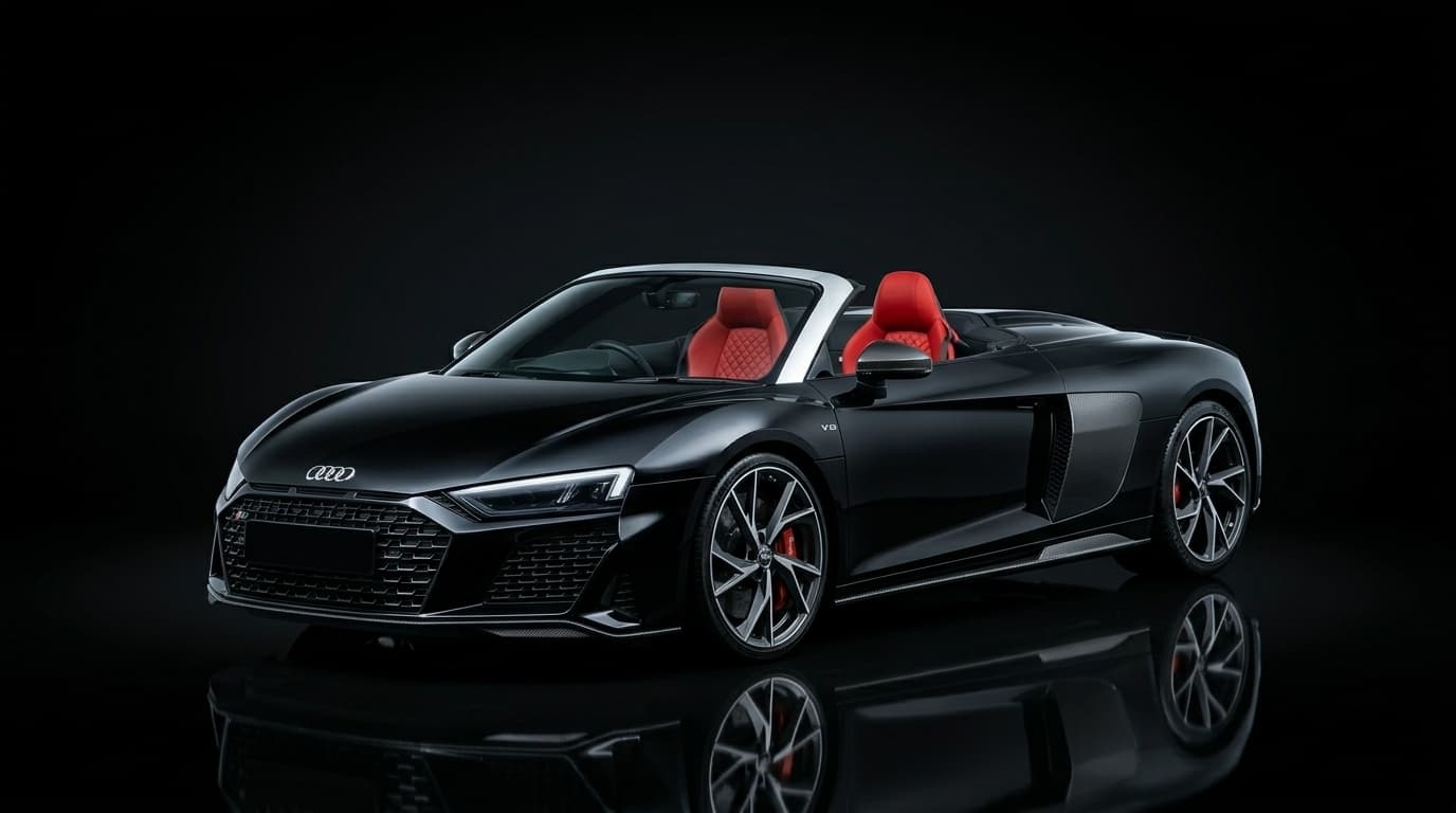 Audi R8 V10 Spyder Gloss Black