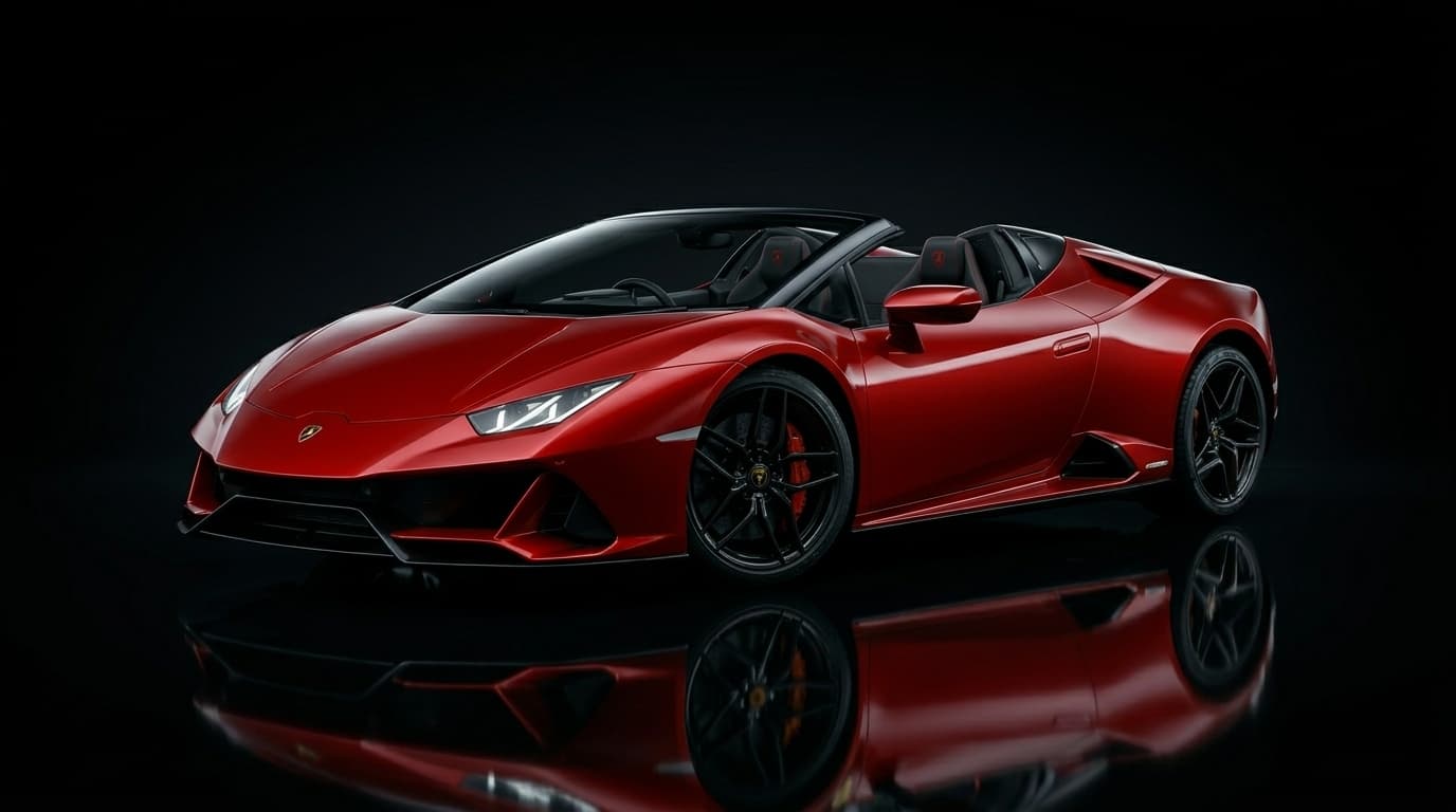 Lamborghini Evo Spyder Red