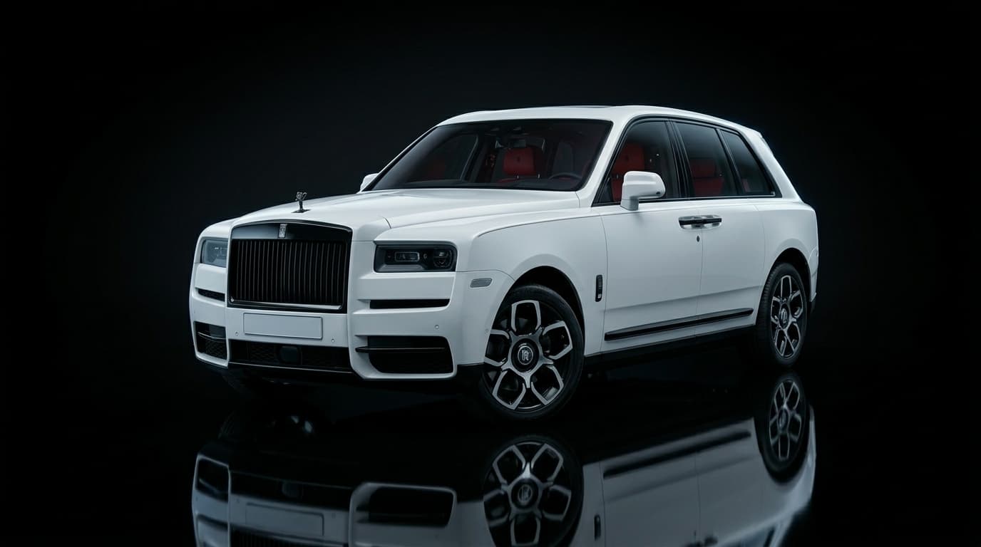 Rolls-Royce Cullinan Black Badge Arctic White